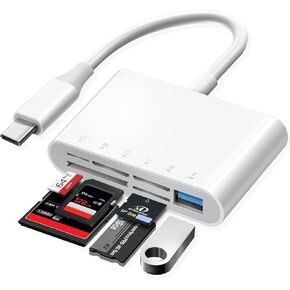 قارئ بطاقات SD USB C من اوياسل، محول USB C الى قارئ بطاقة SD لاجهزة ايباد/ماك، كاميرا تريل، قارئ بطاقة SD USB-C لاجهزة اي ماك، ايباد برو/اير/ميني، ماك بوك برو/اير، جالاكسي، مايكرو اس دي/اس دي، والمزيد in Kuwait