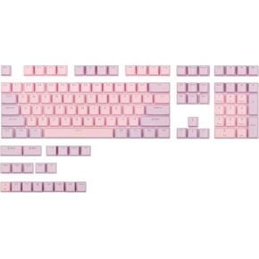 Happy Balls Keycaps Backlit OEM Profile PBT Keycap Set Cherry MX Doubleshot Translucent with Keycap Puller for US UK Layout 61 68 84 87 104 108 MX Switches Mechanical Keyboard