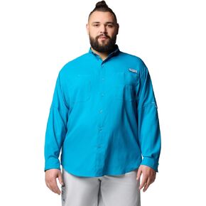 Columbia Men’s PFG Tamiami™ II Long Sleeve Shirt — Big, Black, 5X in Saudi Arabia