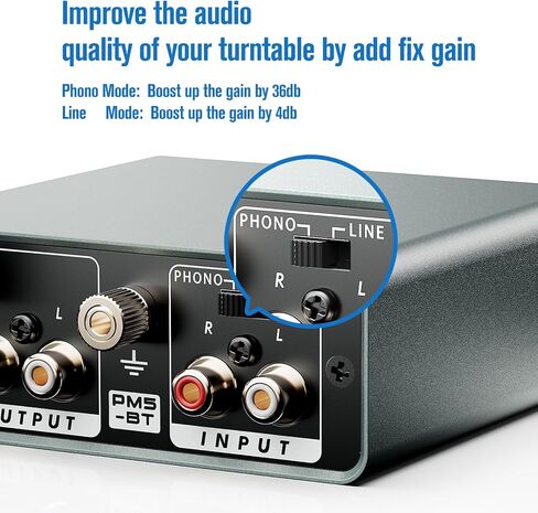 MM Phono Preamp with Adjustable Gain for Vinyl Record Players in Kuwait