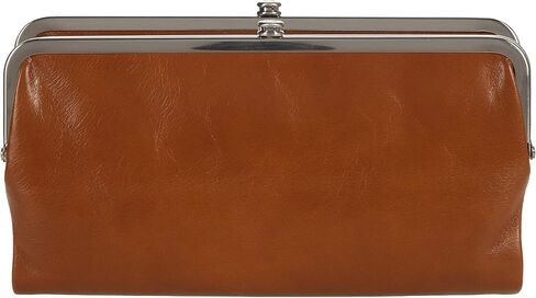 محفظة HOBO Lauren Clutch - هيكل من الجلد الناعم مع قفل قبلة للإغلاق، وجيب داخلي بسحاب، وفتحات للبطاقات in Saudi Arabia