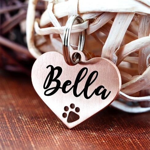 Ultra Joys Personalized Dog Tags - Engraved Pet ID Tag, Large Black Bone in Saudi Arabia