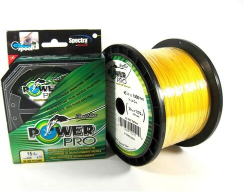 POWER PRO Spectra Fiber Braided Fishing Line, Hi-Vis Yellow, 150YD/20LB in Saudi Arabia