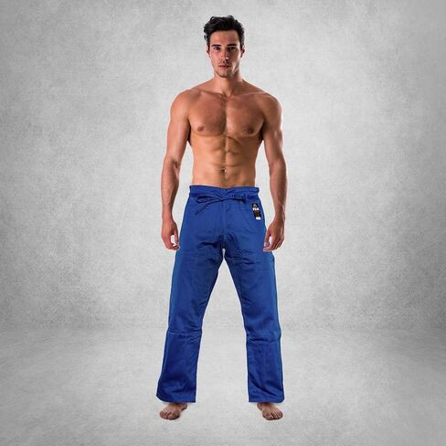 Fuji GI Pants – Adult Brazillian Jiu-Jitsu Pants with Flat Drawstrings - Long-lasting BJJ and Gi Pants for Training & Competition, Black, Size A3 in Saudi Arabia