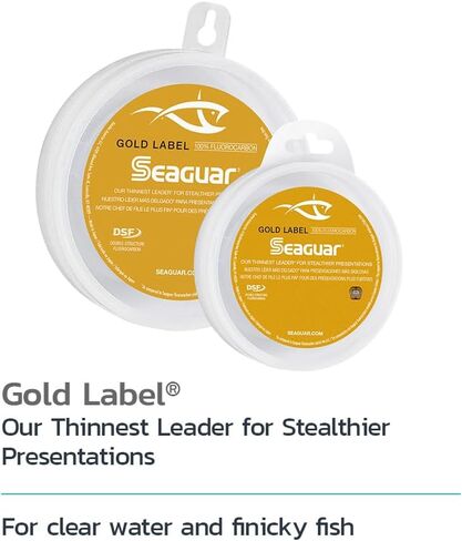 Seaguar Gold Label 100% Fluorocarbon Fishing Line, 10lb Break Strength, 50yds, Clear - 10GL50 in Saudi Arabia