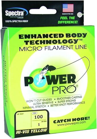 خيط صيد السمك Power Pro 21102000500Y، 200 رطل/500 ياردة، أصفر in Kuwait
