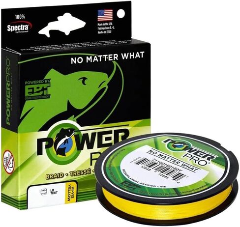 خيط صيد السمك Power Pro 21102000500Y، 200 رطل/500 ياردة، أصفر in Kuwait
