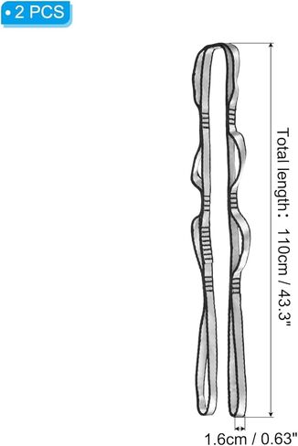 YOBEYI 2pcs Nylon Daisy Chain 6 Loop Adjustable Multipurpose Strap Rope 25kN Strong Climbing Straps 43 Inches for Yoga Swing Yoga Hammock Trapeze Ceiling Anchors Daisy Chains in Kuwait