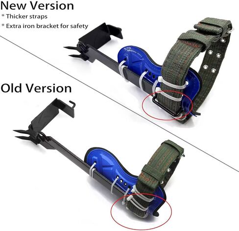 XKMT- Tree Climbing Spike Set Safety Adjustable Belt Lanyard Rope Rescue Belt 2 Gears [P-N: ET-OUTDOOR002-RAW], Black in Saudi Arabia
