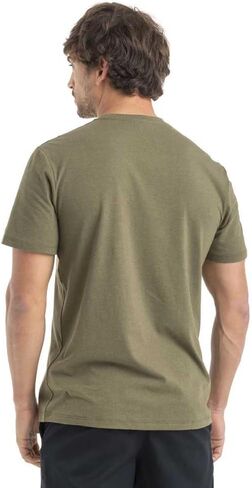 تي شيرت رجالي من Icebreaker Merino بأكمام قصيرة برسوم جرافيكية، Loden Wonder، مقاس X-Large in Saudi Arabia