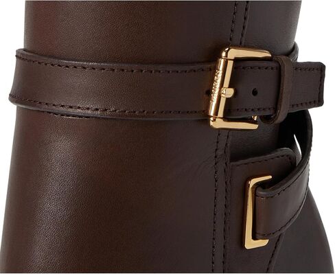 حذاء Lauren Ralph Lauren النسائي طويل الرقبة بتصميم مانشستر، بني، 8.5 in Kuwait