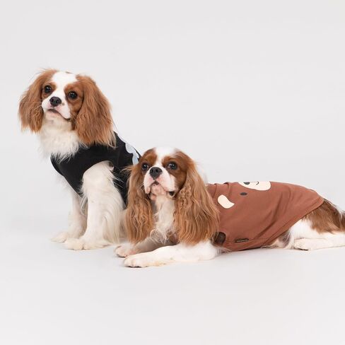Fitwarm 3 Pack Hippo Sheep Koala Dog Shirt, Summer Clothes for Small Dogs Boy Girls, Funny Pet Outfit, Black, White, Gray, Blue, Medium in Saudi Arabia