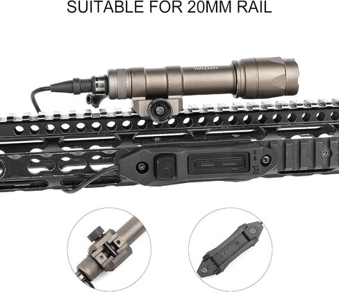 M300C Tactical Light, 400 Lumens Tactical Flashlight Weapon Light with Dual Pressure Switch for Constant/Momentary Modes, Fit for 20mm Picatinny Rail in Kuwait