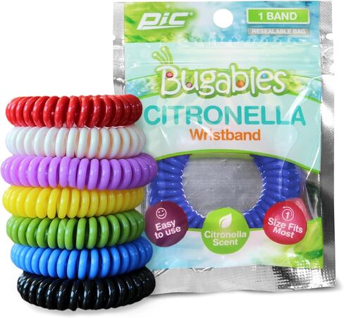 PIC Bugables Coil Wristbands, Reusable and Resealable, One Size Fits All in Kuwait