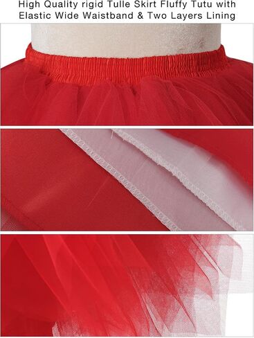 Adult Pink Tutu Skirts for Women,Tutu Layered Tulle Tutu Skirt Ballet Bubble Dance Party Halloween Tutu Costume Pink M in Saudi Arabia