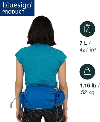 Osprey Seral 7L Hiking Backpack w/Res, Postal Blue, O/S in Saudi Arabia