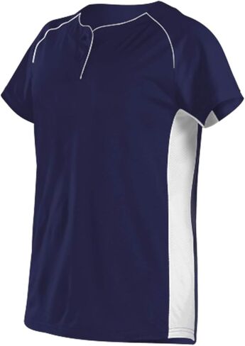 Alleson Athletic Girls Power Flex Fast Pitch Softball Jersey, Scarlet/White, Small in Saudi Arabia