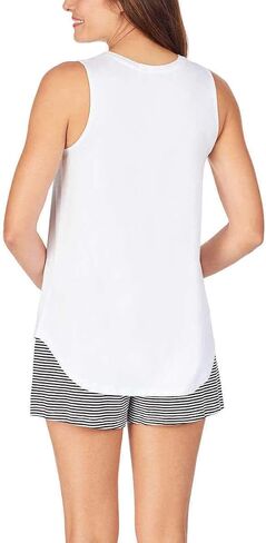 Jane and Bleecker Womens 3 Pack Lounge Tank Top (Black/Heather Grey/Black, Medium, m) in Kuwait