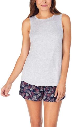 Jane and Bleecker Womens 3 Pack Lounge Tank Top (Black/Heather Grey/Black, Medium, m) in Kuwait