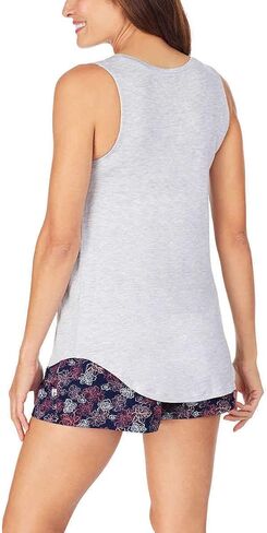 Jane and Bleecker Womens 3 Pack Lounge Tank Top (Black/Heather Grey/Black, Medium, m) in Kuwait