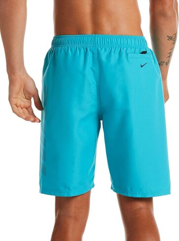 NIKE Swim Men's Standard Logo Volley Short Swim Trunk, Black rift, Large in Saudi Arabia