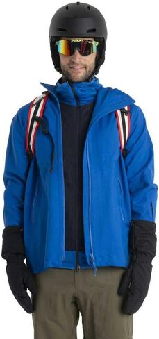 Icebreaker Merino Men's Standard Quantum Hybrid Long Sleeve Full-Zip Hooded Jacket, Lazurite/Midnight Navy, X-Large in Saudi Arabia
