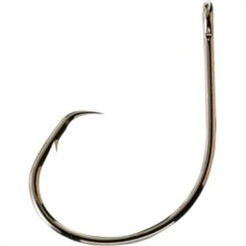 Mustad UltraPoint Demon Perfect Offset Circle 2 Extra Strong Hook with Kirbed Point (Pack of 25), Black Nickel, 3/0 in Saudi Arabia