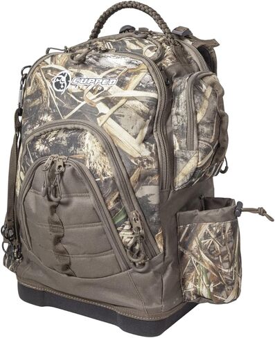 Cupped Waterfowl Hunting Backpack/Bag, Durable Duck Hunting Bag with Waist Belt & Waterproof Bottom, Mossy Oak Bottomland Camo in Kuwait