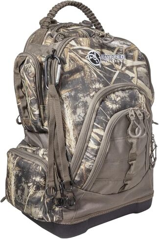 Cupped Waterfowl Hunting Backpack/Bag, Durable Duck Hunting Bag with Waist Belt & Waterproof Bottom, Mossy Oak Bottomland Camo in Kuwait