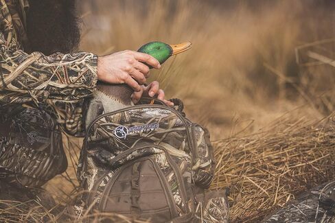 Cupped Waterfowl Hunting Backpack/Bag, Durable Duck Hunting Bag with Waist Belt & Waterproof Bottom, Mossy Oak Bottomland Camo in Kuwait