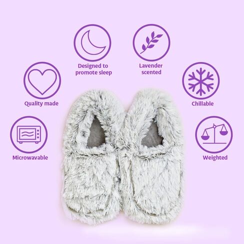 Intelex Women's Warmies Microwaveable Slippers, Pink, 6-10 in Saudi Arabia