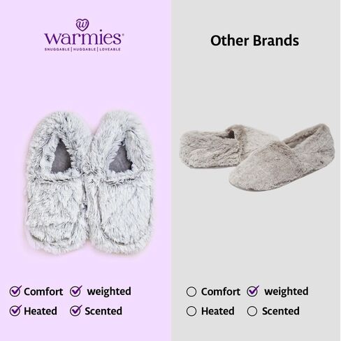 Intelex Women's Warmies Microwaveable Slippers, Pink, 6-10 in Saudi Arabia