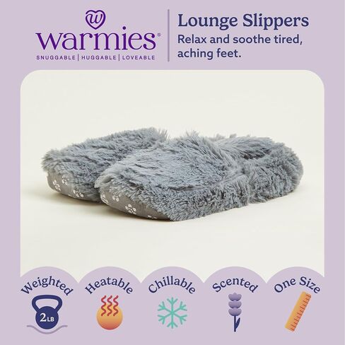 Intelex Women's Warmies Microwaveable Slippers, Pink, 6-10 in Saudi Arabia