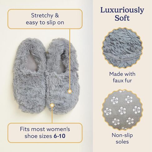 Intelex Women's Warmies Microwaveable Slippers, Pink, 6-10 in Saudi Arabia