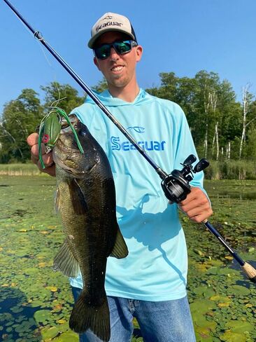Seaguar Smackdown 100% Fluorocarbon Fishing Line - Flash Green Braid, 30lb Break Strength, 300yds - 30SDFG300 in Kuwait