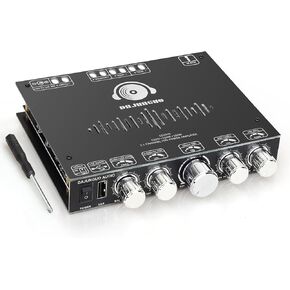 TDA7498E Bluetooth Power Amplifier Board with Subwoofer 2.1 Channel 160W×2+220W, 15V-36V Audio Power Amplifier Module with Treble and Bass Control,Black in Saudi Arabia