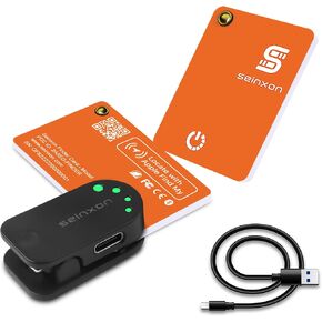 Wallet Finder RFID Blocking Card IP68 Item Tracker مع مشبك إعادة الشحن، يعمل مع Apple Find My APP والشبكة (iOS فقط) in Kuwait
