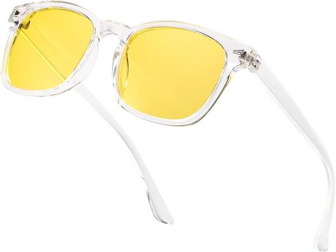 D Lolylad Night Vision Glasses, Polarized Glasses,Fit over Men Women Anti Glare HD Night Driving Glasses in Kuwait