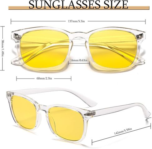 D Lolylad Night Vision Glasses, Polarized Glasses,Fit over Men Women Anti Glare HD Night Driving Glasses in Kuwait