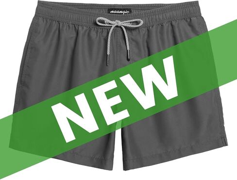 maamgic Mens Swim Trunks 5" with Mesh Lining Quick Dry Bathing Suits for Men Swim Shorts Swimwear Large in Saudi Arabia