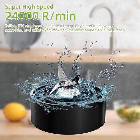 خلاط يدوي بيولوميكس 5 في 1، 1000 وات، 6 سرعات مع وضع التربو، خلاط محمول باليد، شفرة من الفولاذ المقاوم للصدأ مع مفرمة 800 مل، دورق خلط 600 مل، خفاقة ورغوة الحليب in Kuwait