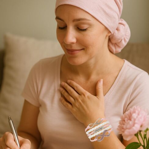 Infinity Collection Breast Cancer Fighter Bracelet, Womens Cancer Awareness Charm Jewelry, Pink Ribbon, Caner Survivor Gift in Saudi Arabia