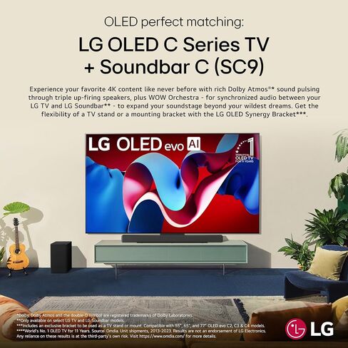 LG ساوند بار SC9S توافق مثالي لتلفزيون OLED C مع تقنية اي ماكس المحسنة ودولبي اتموس in Saudi Arabia
