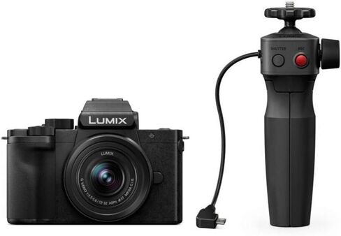 Panasonic LUMIX G100 4k Mirrorless Camera, Lightweight Camera for Photo and Video, Built-in Microphone, Micro Four Thirds with 12-32mm Lens, 5-Axis Hybrid I.S., 4K 24p 30p Video, DC-G100VK (Black) in Saudi Arabia