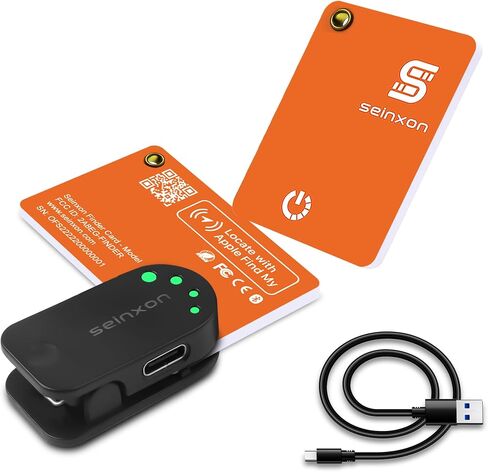 Wallet Finder RFID Blocking Card IP68 Item Tracker مع مشبك إعادة الشحن، يعمل مع Apple Find My APP والشبكة (iOS فقط) in Kuwait
