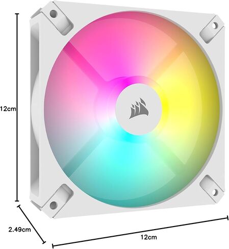 CORSAIR iCUE AR120 RGB Digital 120mm ARGB-Compatible Single Fan - White in Saudi Arabia