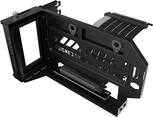 كولر ماستر طقم حامل بطاقات رسومات عمودي 2 كابل رافع بمنفذ PCIe 4.0 × 16-165 ملم in Kuwait