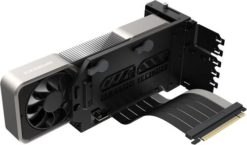 كولر ماستر طقم حامل بطاقات رسومات عمودي 2 كابل رافع بمنفذ PCIe 4.0 × 16-165 ملم in Kuwait