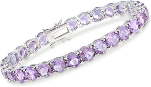 Ross-Simons 20.00 ct. t.w. Amethyst Tennis Bracelet in Sterling Silver. 7 inches in Saudi Arabia