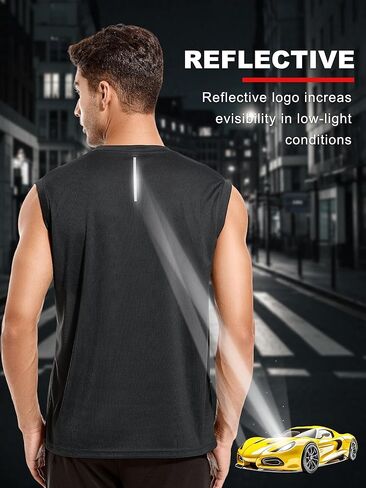 قمصان بدون أكمام شبكية للرجال مكونة من 3 أو 5 قطع من القمصان الرياضية بدون أكمام للتدريب على اللياقة البدنية، قميص رياضي بارد وجاف للتمرين in Kuwait